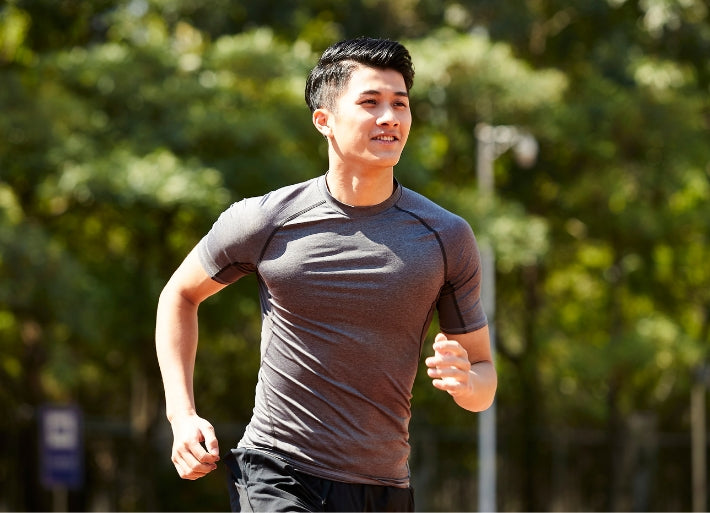 Young Athlete Running in Heat