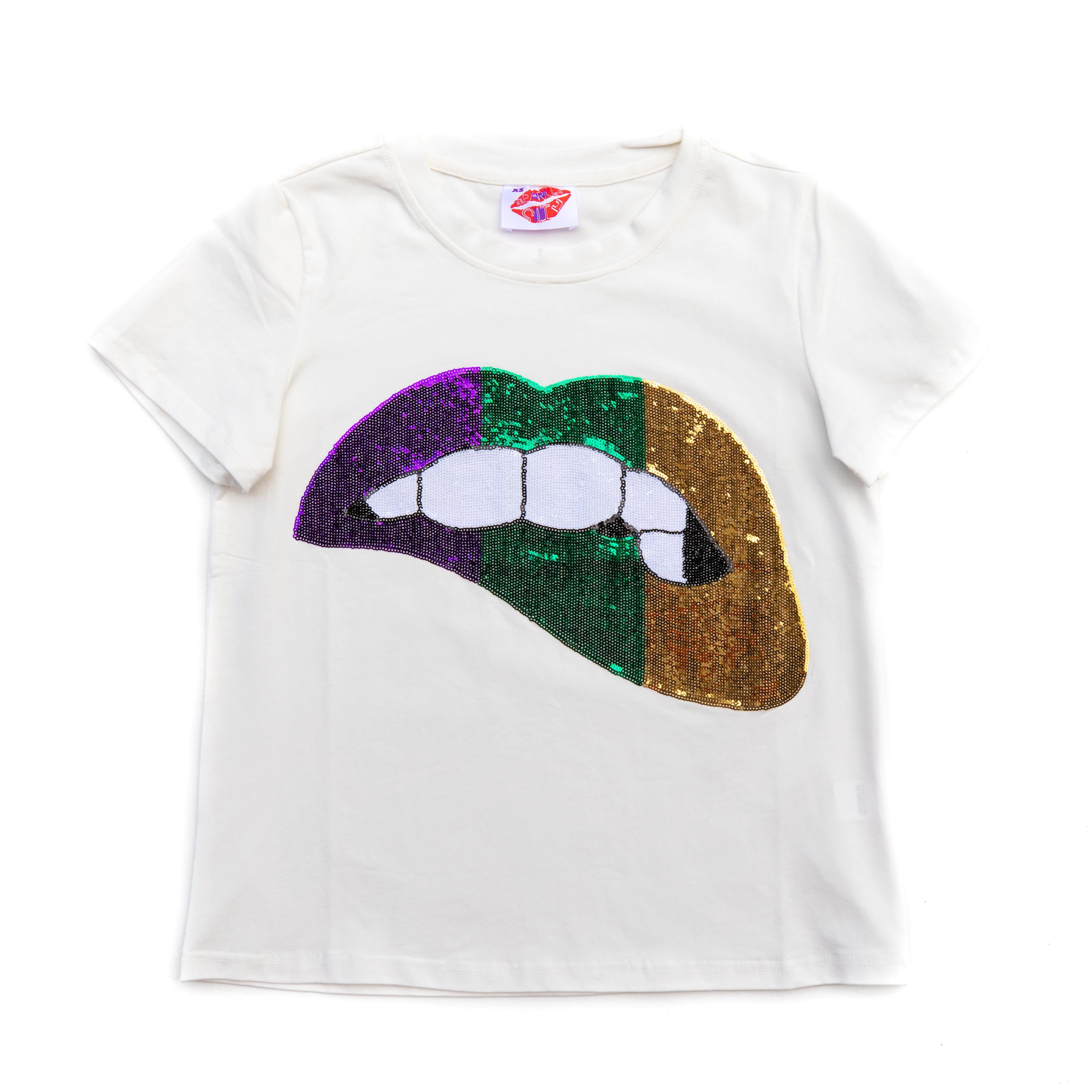 Mardi Gras Mask Tee – Sparkle City Co