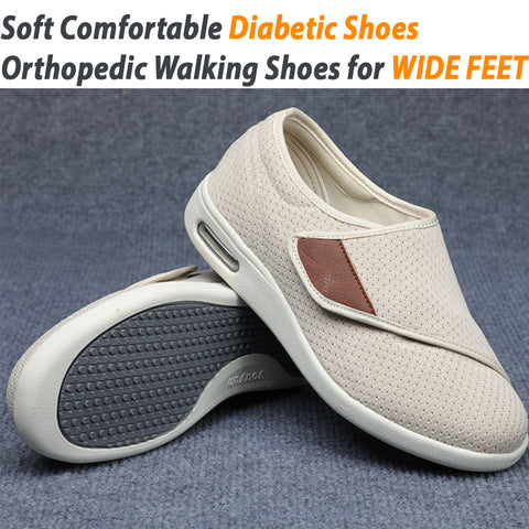 Nanccy Wide Adjusting Soft Comfortable Diabetic Shoes, Orthopedic Walk