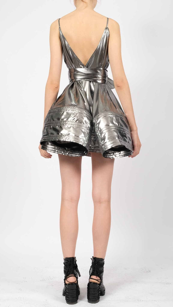 Liquid Metal Mini Dress – David's Road US