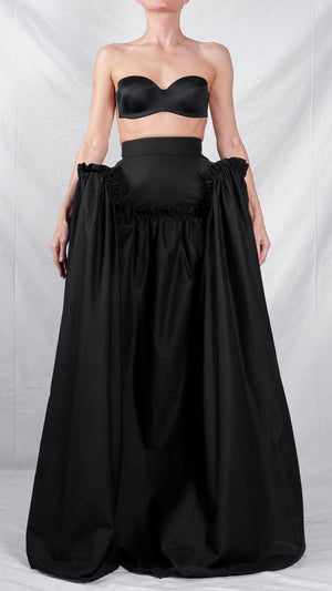 Pleated Tulle Maxi Skirt – David's Road US