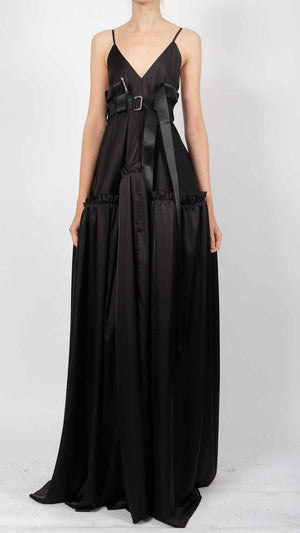 Tulle Maxi Dress with Stones