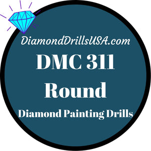 DMC 311 ROUND 5D Diamond Painting Drills Beads DMC 311 