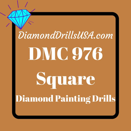 DMC 729 SQUARE 5D Diamond Painting Drills DMC 729 Medium Old Gold Yellow  Loose Bulk