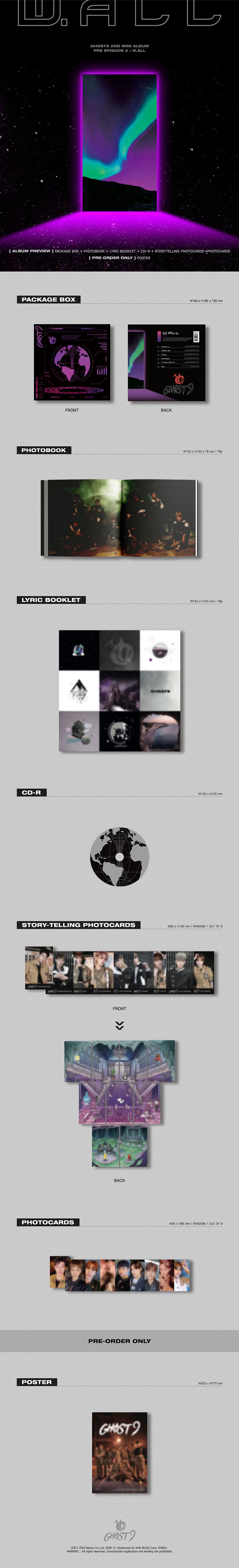 GHOST9 - 2nd Mini Album [PRE EPISODE 2 : W.ALL]