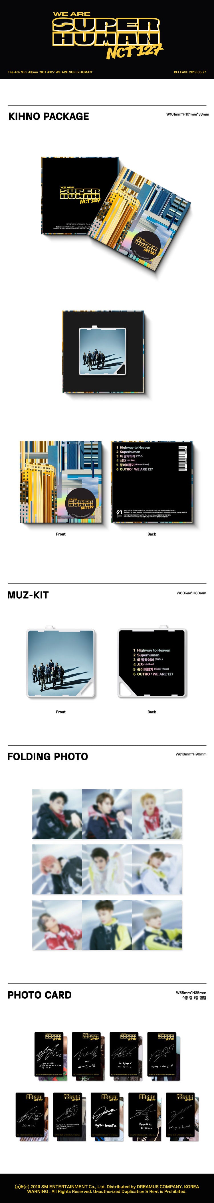 NCT 127 - 4th Mini Album [NCT #127 WE ARE SUPERHUMAN] KiT