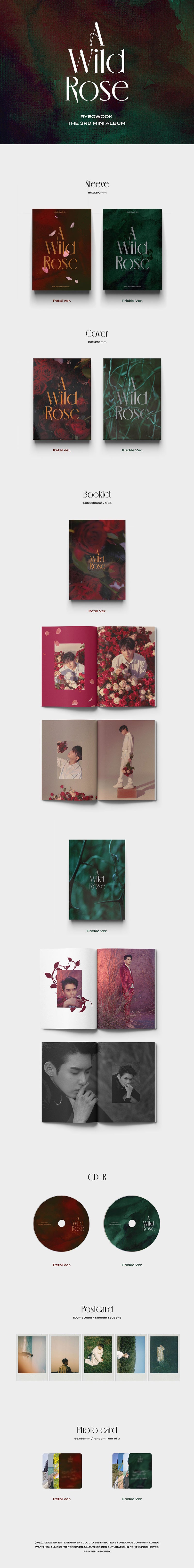 RYEOWOOK - 3rd Mini Album [A Wild Rose]