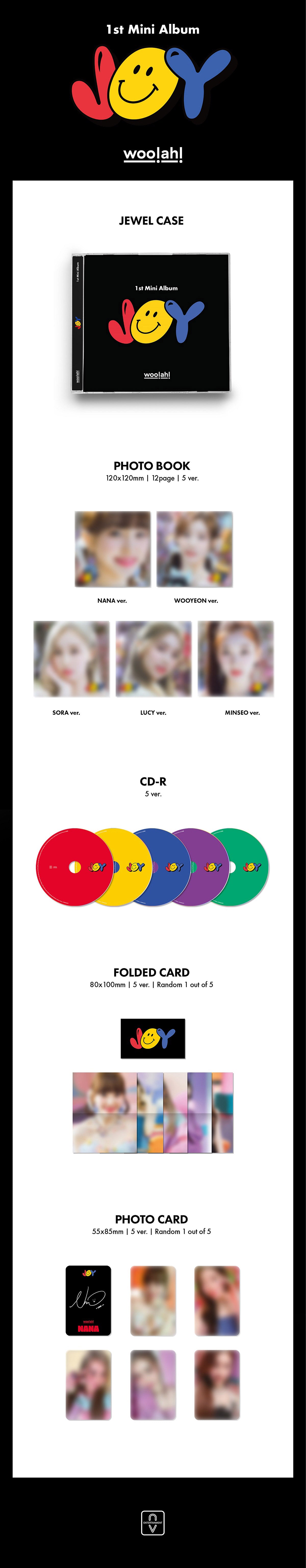 woo!ah! - 1st Mini Album [JOY] Jewel ver. Limited Edition