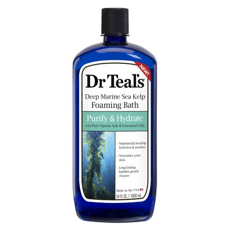 4th Ave Market: Dr Teal's Deep Marine Sea Kelp Foaming Bath, Purify & Hydrate with Pure Epsom Salt &
