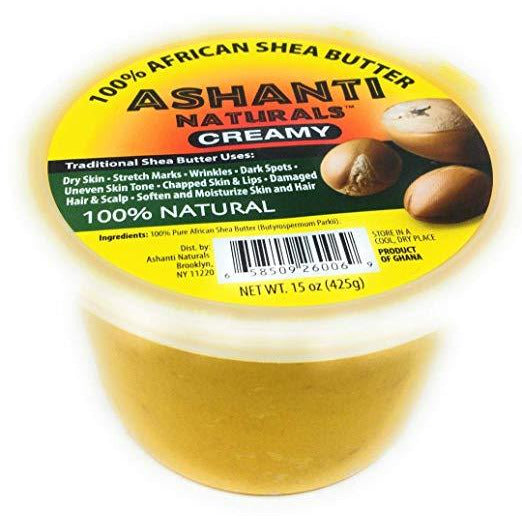 4th Ave Market: Ashanti Naturals 100% Chunky Natural African Shea Butter, Yellow, 15 Oz