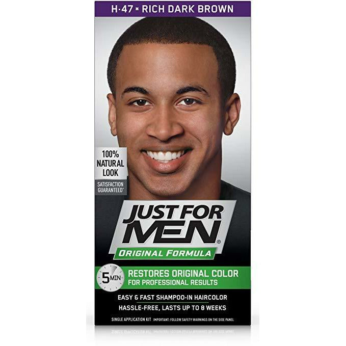 4th Ave Market: Just For Men Original Formula Men's Hair Color, Rich Dark Brown