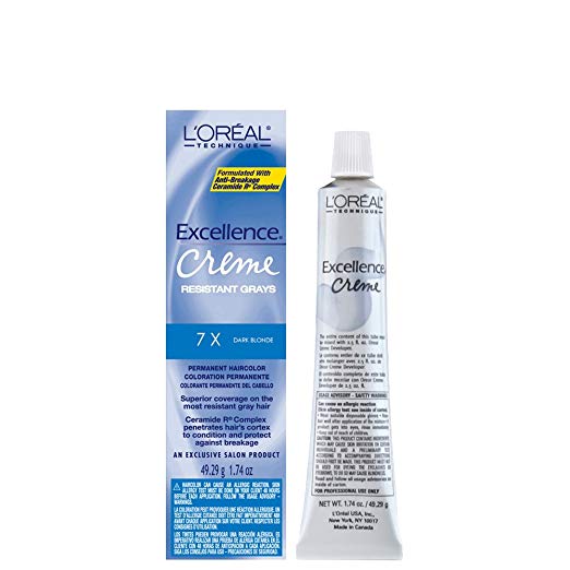 4th Ave Market: L'oreal Excellence Creme Superior Grey Coverage, 7X Dark Blonde, 1.74 Ounce