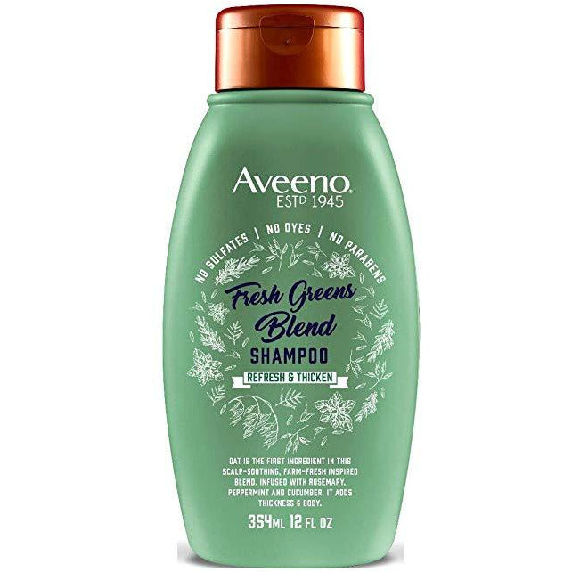 4th Ave Market: Aveeno Shampoo Fresh Greens Blend 12 Ounce (Thicken) (354ml)
