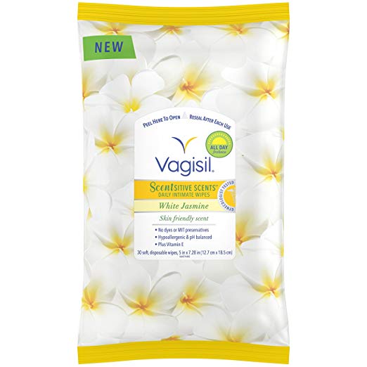 4th Ave Market: Vagisil Scentsitive Scents Daily Feminine Wipes, White Jasmine