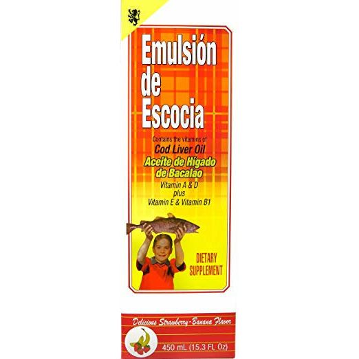 4th Ave Market: Emulsion De Escocia Strawberry Banana 15.3 Oz. Cod Liver Oil