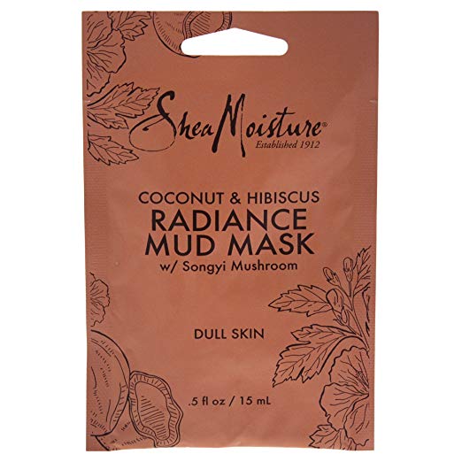 4th Ave Market: Shea Moisture Coconut & Hibiscus Radiance Mud Mask for Unisex, 0.5 Ounce