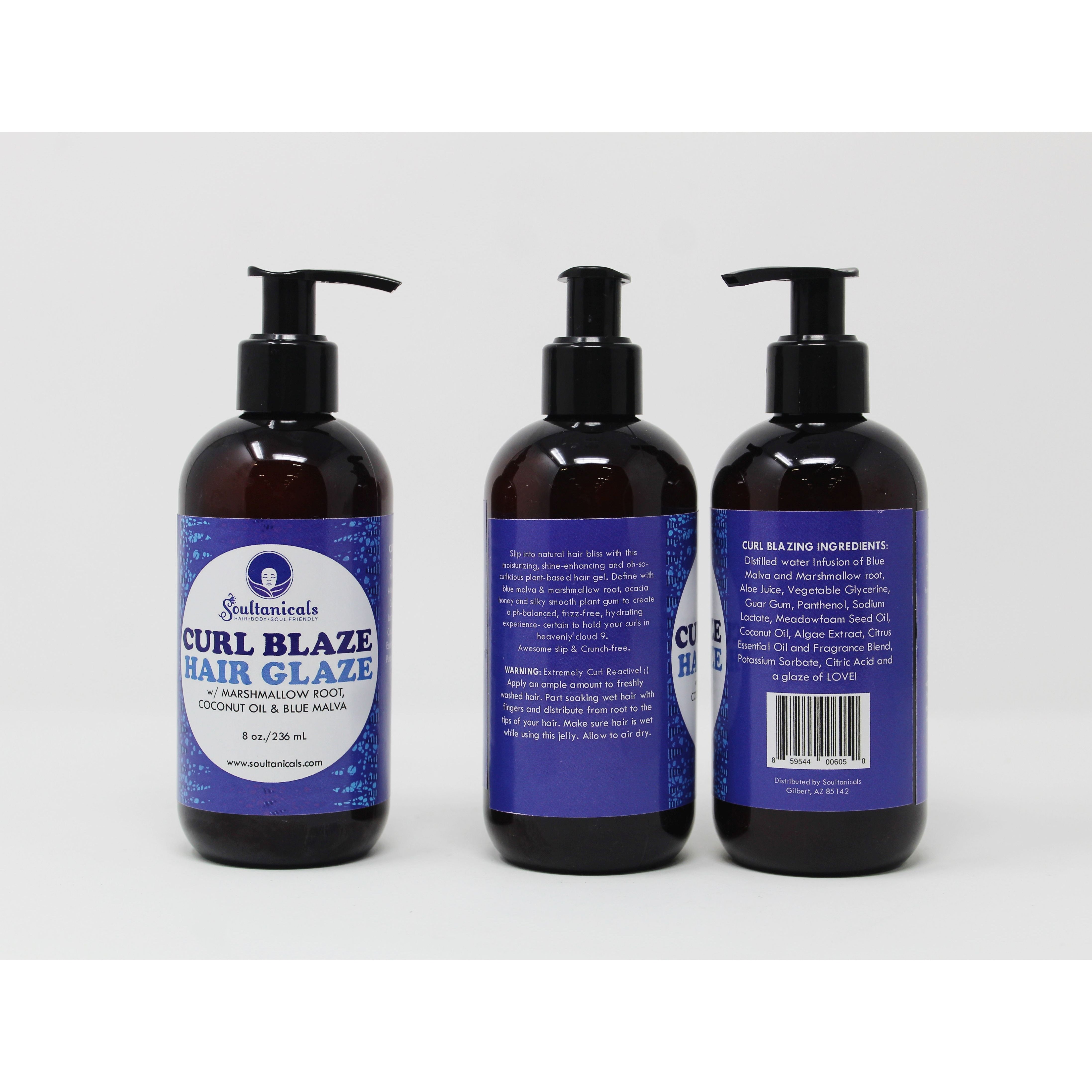 4th Ave Market: Soultanicals Curl Blaze Hair Glaze Hair Gel 8 oz