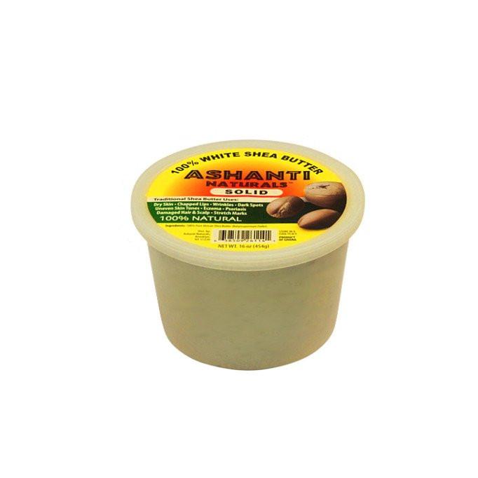 4th Ave Market: Ashanti Naturals Unrefined African Solid Shea Butter, White- 16 oz.