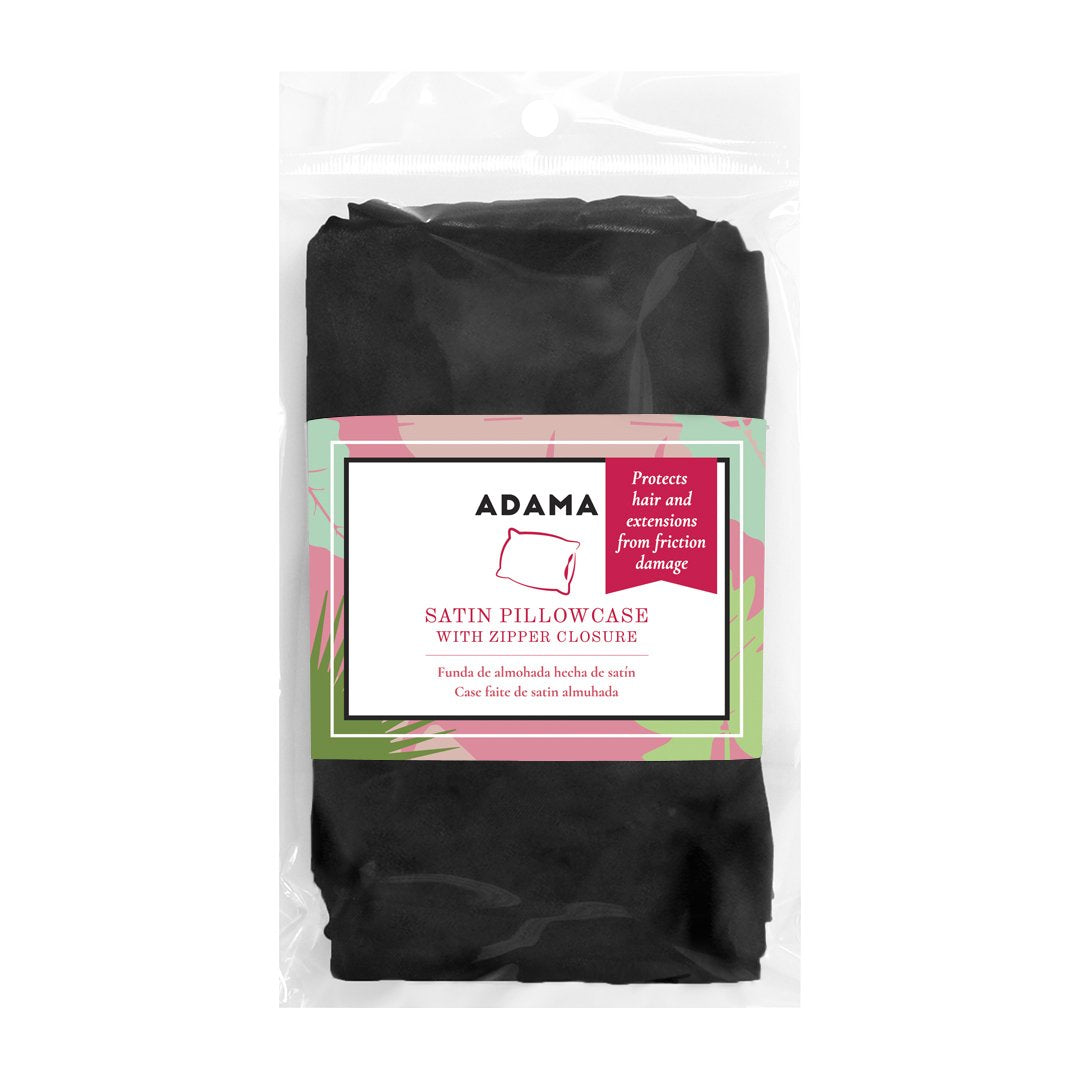 4th Ave Market: ADAMA Satin Pillowcase, Black