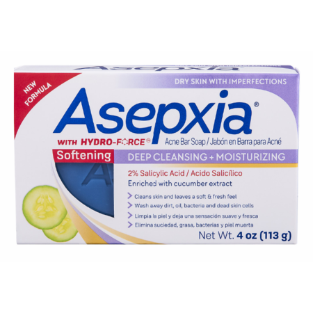 Asepxia Softening Deep Cleansing + Moisturizing Acne Bar Soap 4 oz - 4th Ave Market