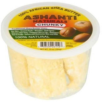 4th Ave Market: Ashanti Naturals 100% Chunky Natural African Shea Butter, White, 10 Oz