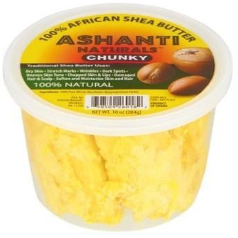 4th Ave Market: Ashanti Naturals 100% Chunky Natural African Shea Butter, Yellow, 10 Oz