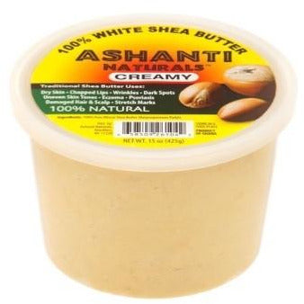 4th Ave Market: Ashanti Naturals 100% Chunky Natural African Shea Butter, White, 15 Oz