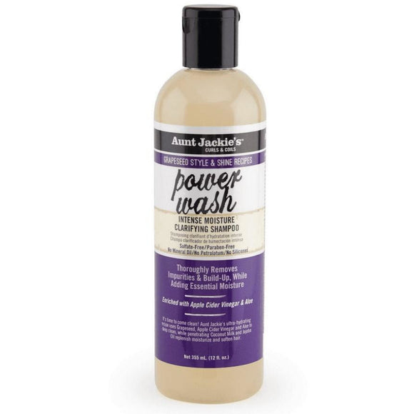Ave Market:Aunt Jackie's Grapeseed Collection Power Wash Intense Moisture Clarifying Shampoo 3oz