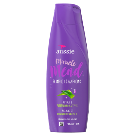 Aussie Miracle Mend Shampoo with Aloe & Eucalyptus, 12.1 oz - 4th Ave Market