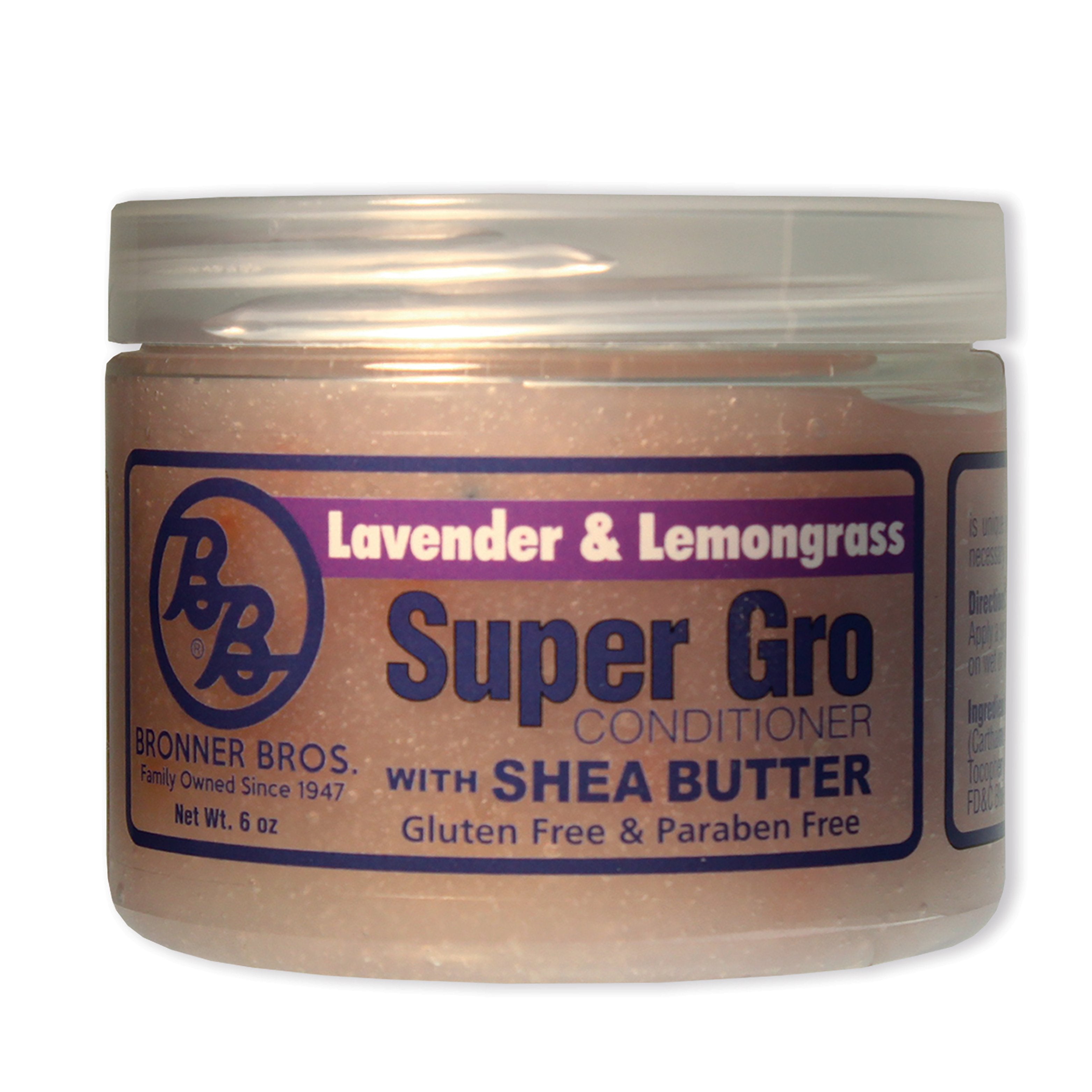 4th Ave Market: Bronner Brothers Super Gro Conditioner 6 oz (LAVENDER & LEMONGRASS WITH SHEA BUTTER)