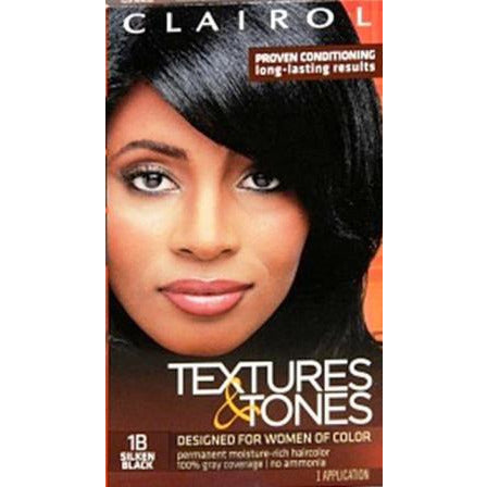 4th Ave Market: Clairol Textures & Tones * 1b - Silken Black
