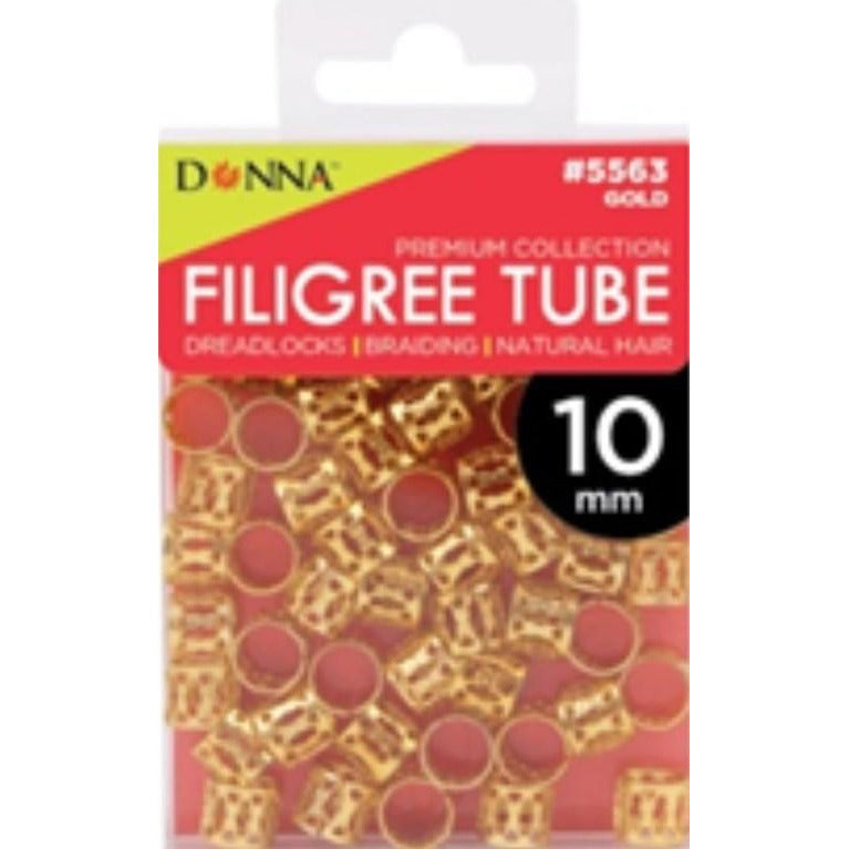 4th Ave Market: Gold Filigree 10MM Tube