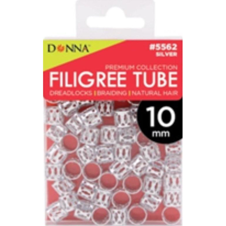 4th Ave Market: Silver Filigree 10MM Tube