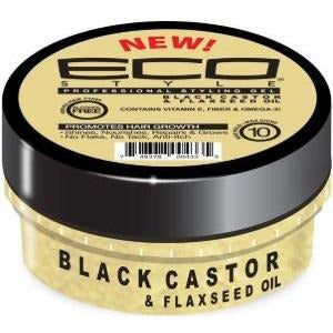 Eco Styler Styling Gel Black Castor Flaxseed Oil 3 oz - 4th Ave Market