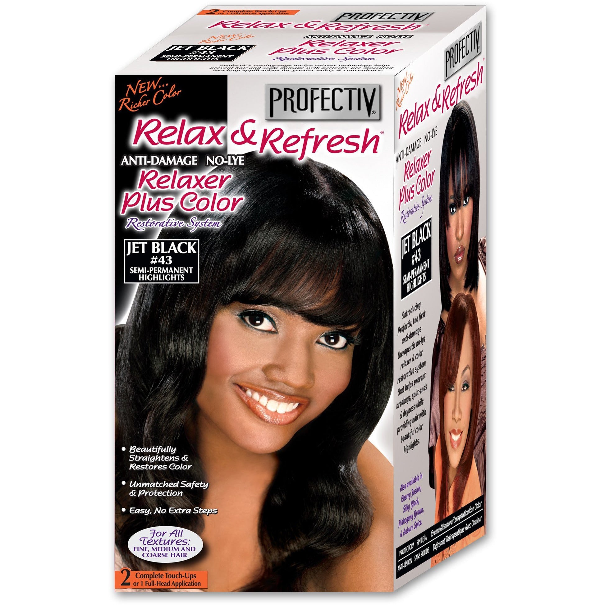 4th Ave Market: Profectiv Relax & Refresh Relaxer Plus Color, Jet Black