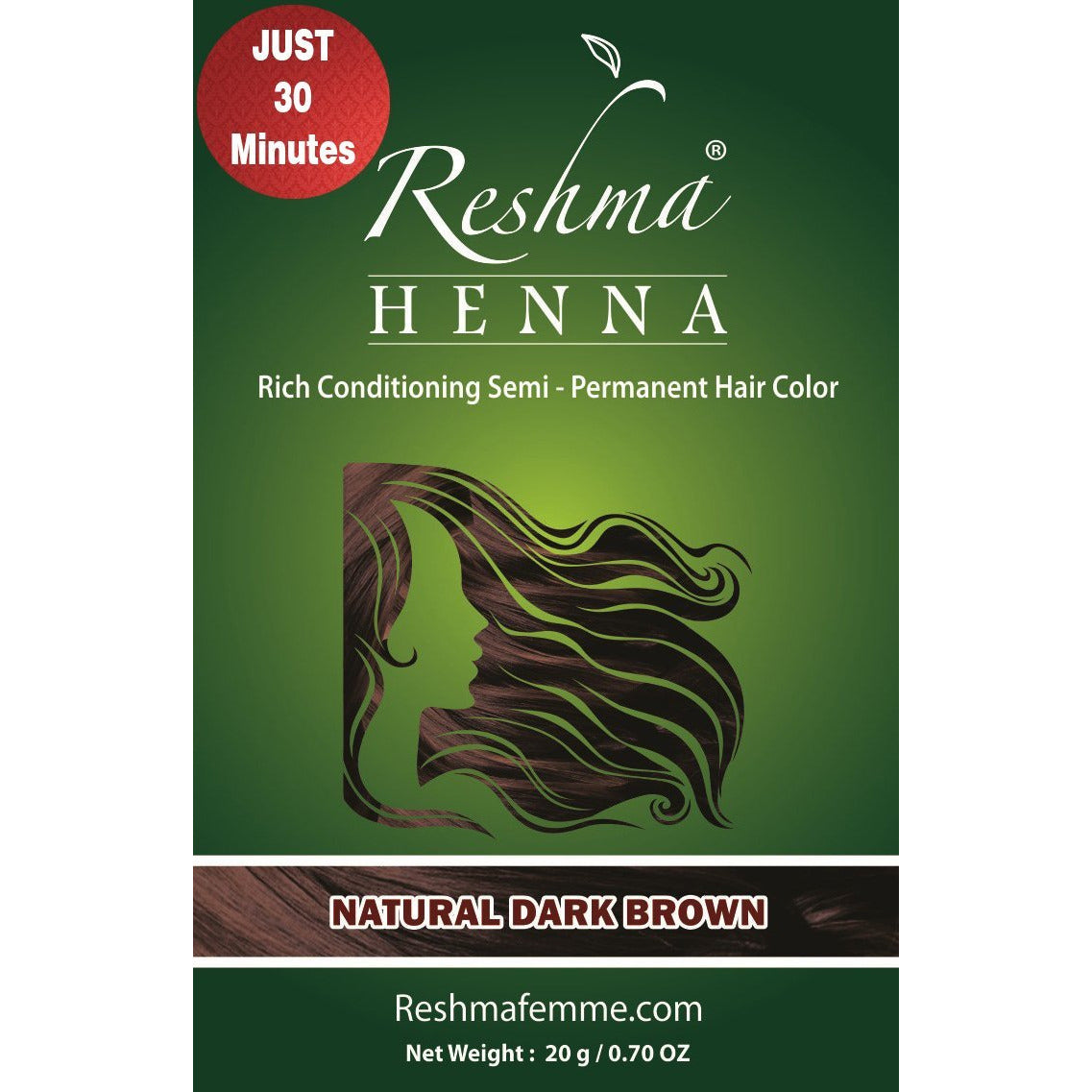 4th Ave Market: Reshma Beauty Henna Powder Rich Conditioning Semi-Permanent Hair Color - Natural Dar