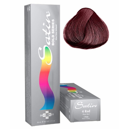 Satin Bold Series Hair Color 4 Plum Red - 4th Ave Market
