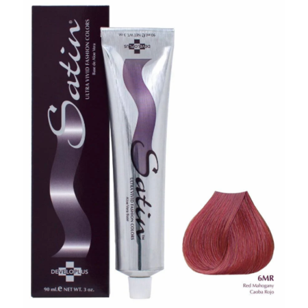 Satin Ultra Vivid Fashion Hair Color 90mL Red Mahogany 6MR - 4th Ave Market