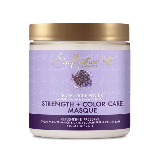 SheaMoisture Strength + Color Care Treatment Masque with Purple Rice Water - 8oz - 4th Ave Market
