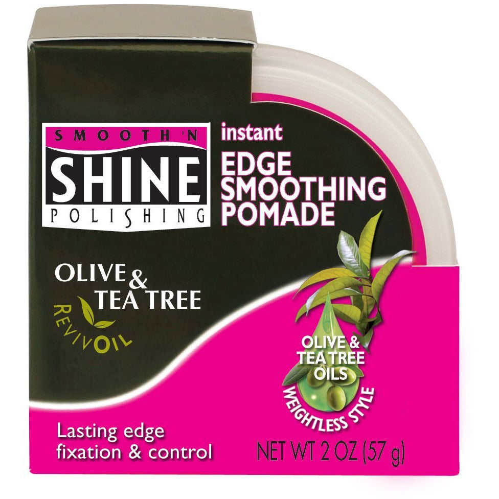 4th Ave Market: Smooth 'N Shine Polishing Olive & Tea Tree Oil Edge Smoothing Pomade,2 oz