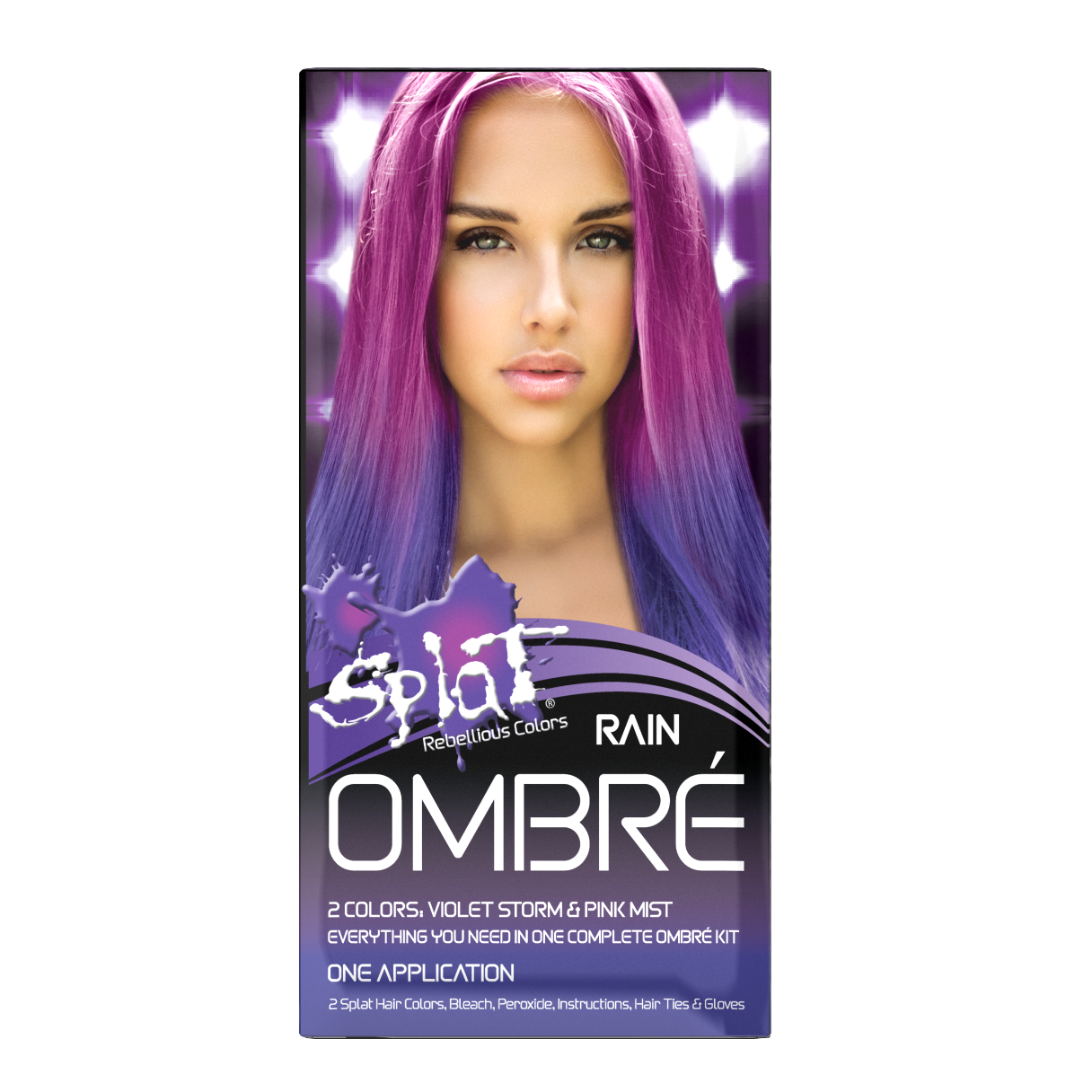 Splat Rebellious Colors Hair Coloring Complete Kit Rain Ombre - 4th Ave Market