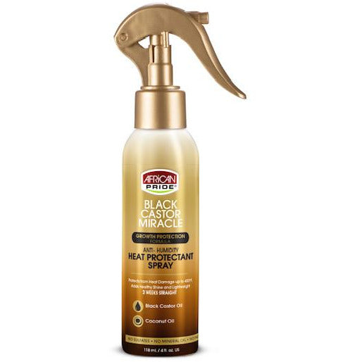 4th Ave Market: African Pride Black Castor Miracle Anti-Humidity Heat Protectant Spray