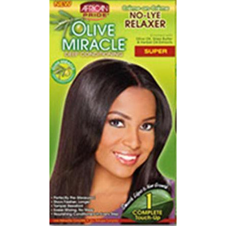 4th Ave Market: African Pride Olive Miracle Deep Conditioning No-lye Relaxer Kit, Super