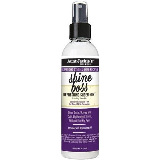 4th Ave Market: Aunt Jackie's Grapeseed Collection Shine Boss Refreshing Sheen Mist 4 oz