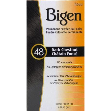 4th Ave Market: Bigen Permanent Powder Hair Color 48 Dark Chestnut