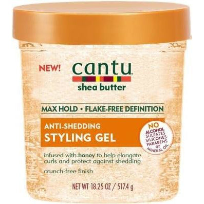 4th Ave Market: CANTU SHEA BUTTER MAXIMUM HOLD ANTI-SHEDDING STYLING GEL [HONEY] 18.5 OZ