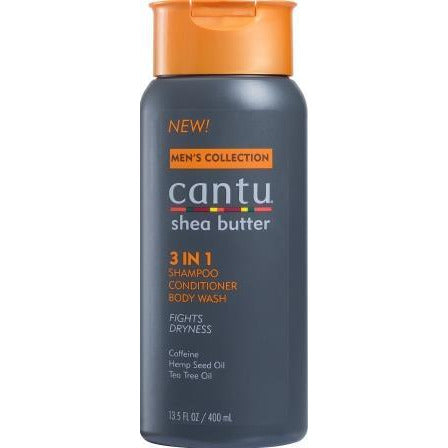 4th Ave Market: Cantu Shea Butter Men's Collection 3 in 1 Shampoo, Conditioner and Body Wash, 13.5 F