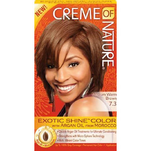 4th Ave Market: Creme of Nature Exotic Shine Hair Color  Medium Warm  Brown