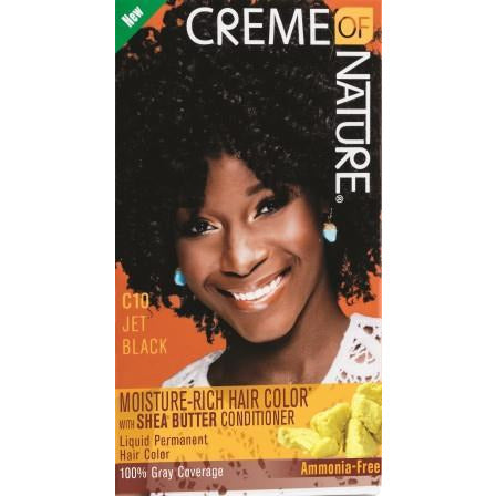 4th Ave Market: Creme of Nature Moisture Rich Hair Color Jet Black C10