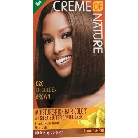 4th Ave Market: Creme of Nature Moisture Rich Hair Color Lt Golden Brown C20